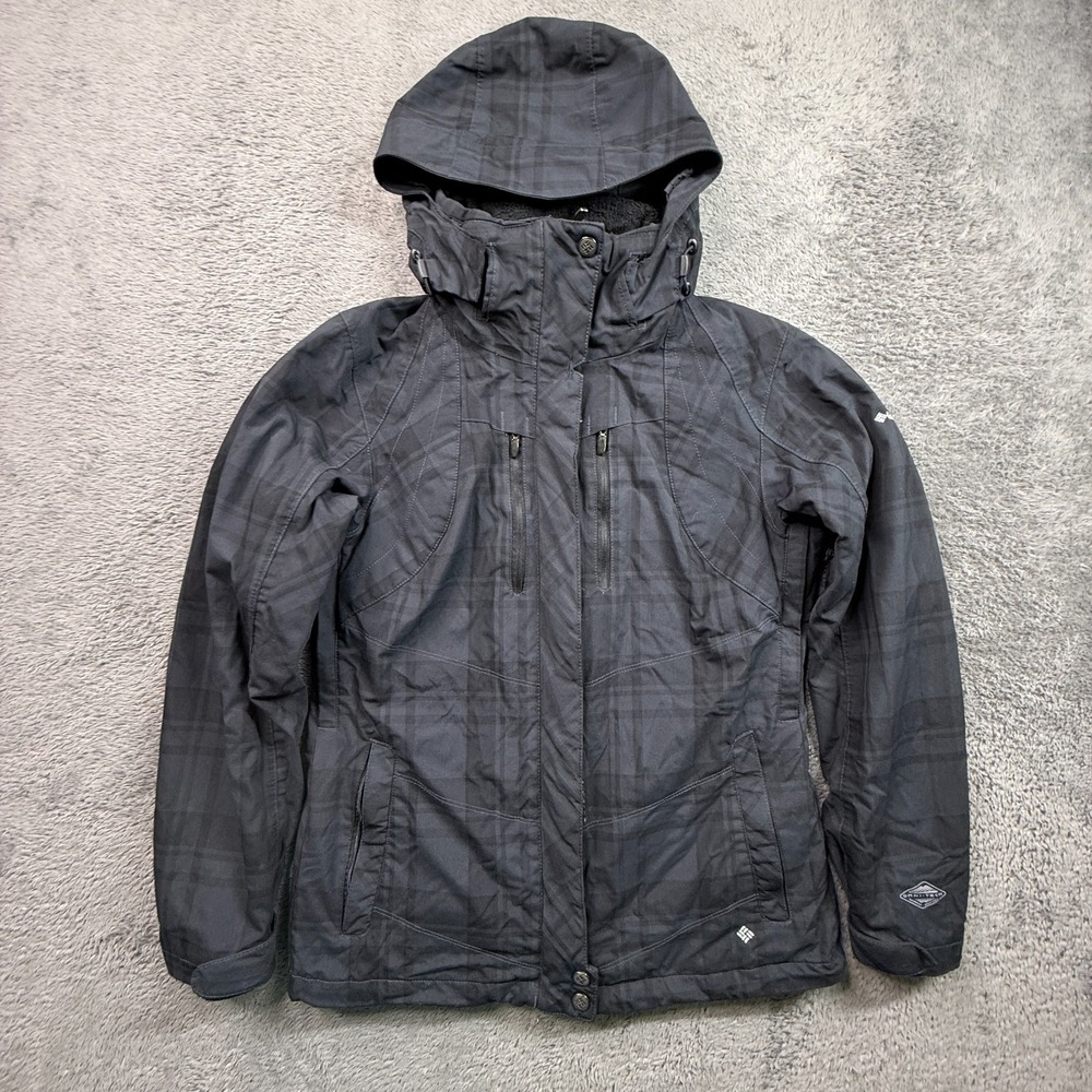 Columbia Whirlbird Jacket Interchange 3 In 1 Womens S Plaid Ski Snow Shell Only